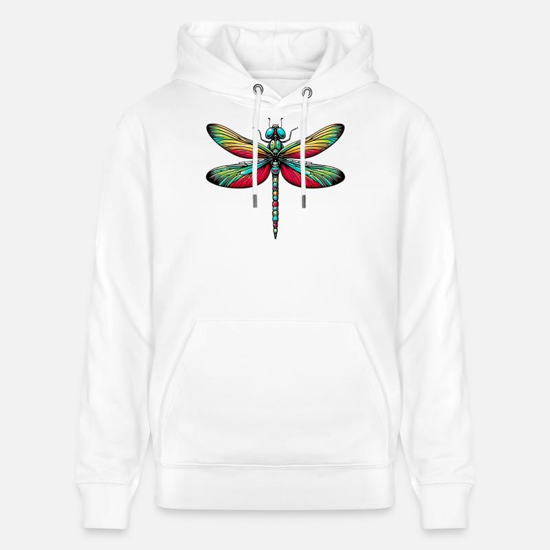 Libellule - Sweat à capuche bio CRUISER Stanley/Stella Unisexe - blanc