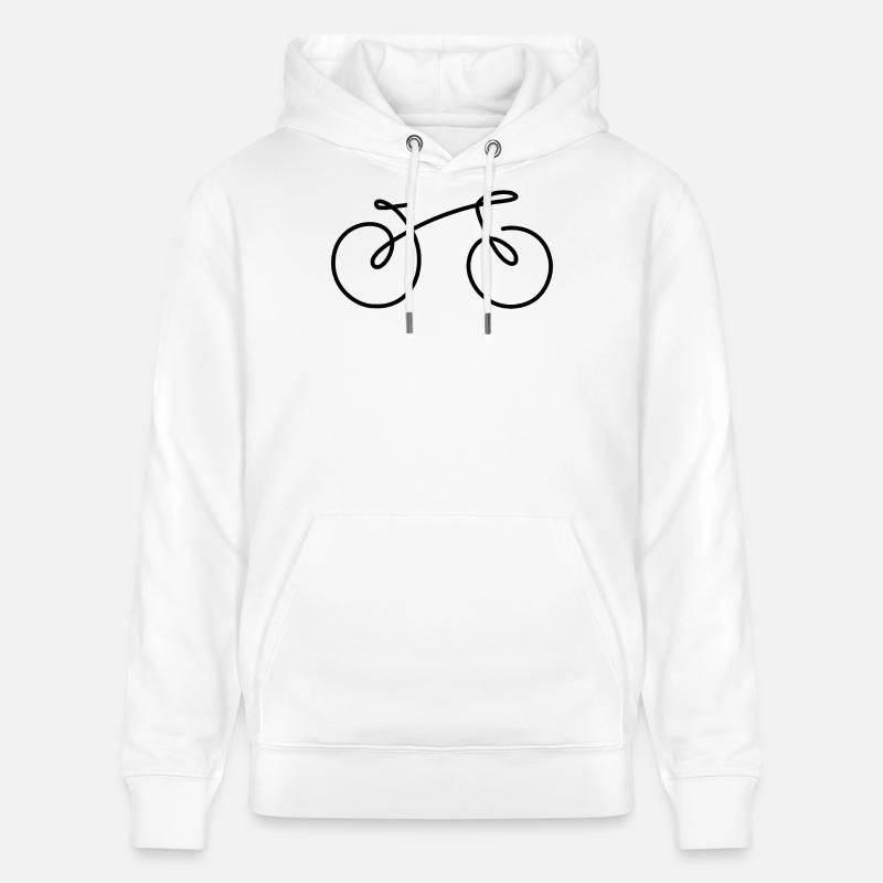 Bicycle Line - Sweat à capuche bio CRUISER Stanley/Stella Unisexe - blanc