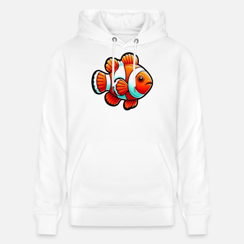 Clownfisch - Stanley/Stella Unisex Bio-Hoodie CRUISER  - Weiß