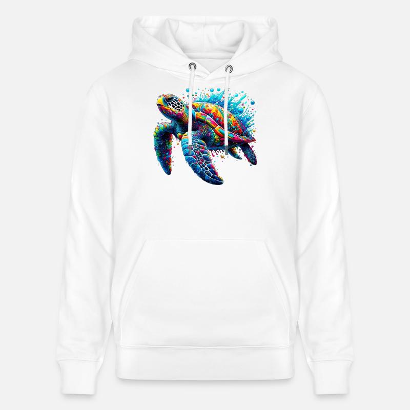 Schildkröte - Stanley/Stella Unisex Bio-Hoodie CRUISER  - Weiß