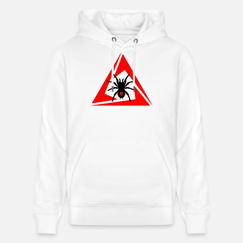 Araignée - Sweat à capuche bio CRUISER Stanley/Stella Unisexe - blanc