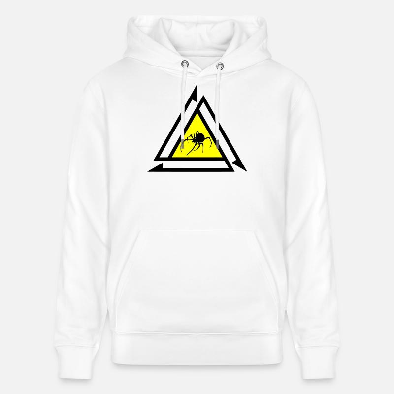 Araignée - Sweat à capuche bio CRUISER Stanley/Stella Unisexe - blanc