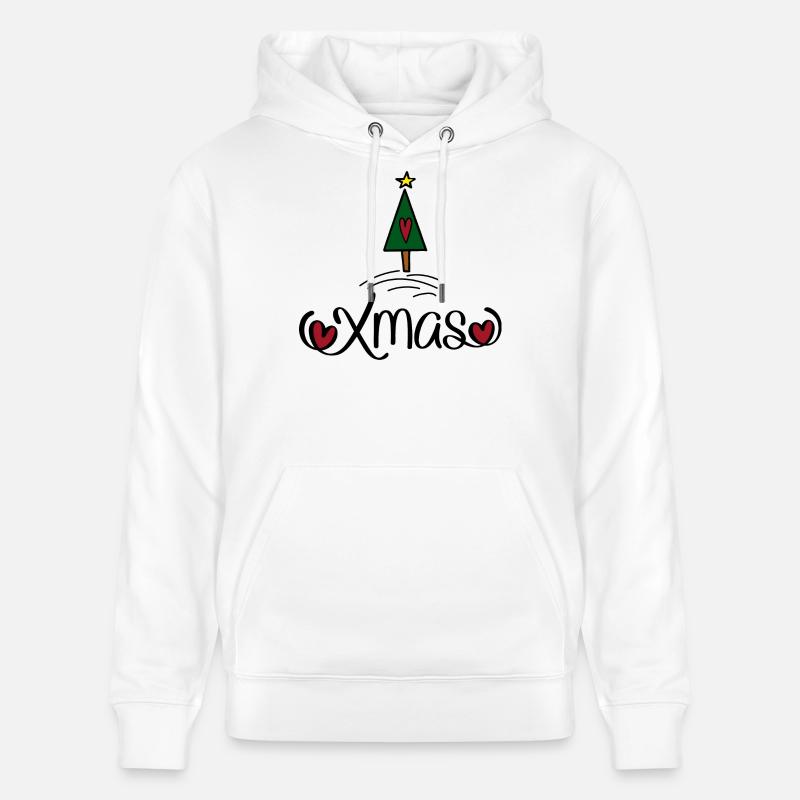 Noël - Sweat à capuche bio CRUISER Stanley/Stella Unisexe - blanc