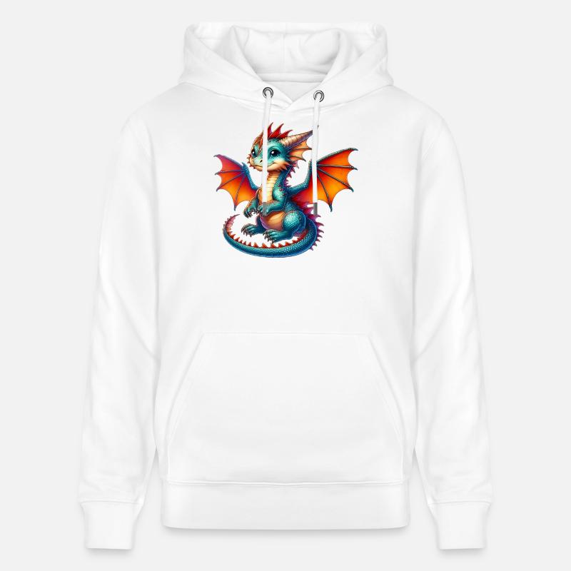 Drache - Stanley/Stella Unisex Bio-Hoodie CRUISER  - Weiß