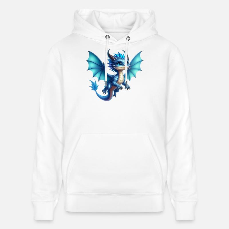 Drache - Stanley/Stella Unisex Bio-Hoodie CRUISER  - Weiß