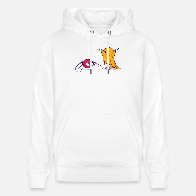 Halloween Spinne Geist Comic Cartoon Comic - Stanley/Stella Unisex Bio-Hoodie CRUISER  - Weiß