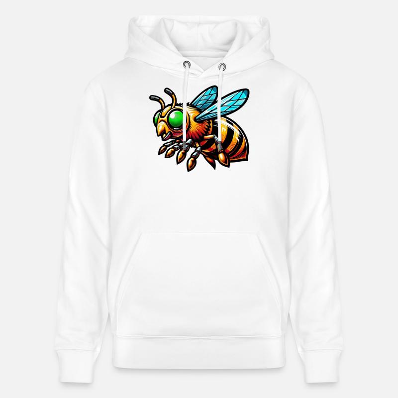Abeille - Sweat à capuche bio CRUISER Stanley/Stella Unisexe - blanc