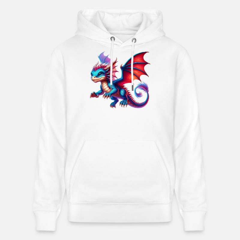 Drache - Stanley/Stella Unisex Bio-Hoodie CRUISER  - Weiß