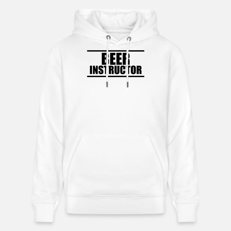 Beer Instructor B - Sweat à capuche bio CRUISER Stanley/Stella Unisexe - blanc