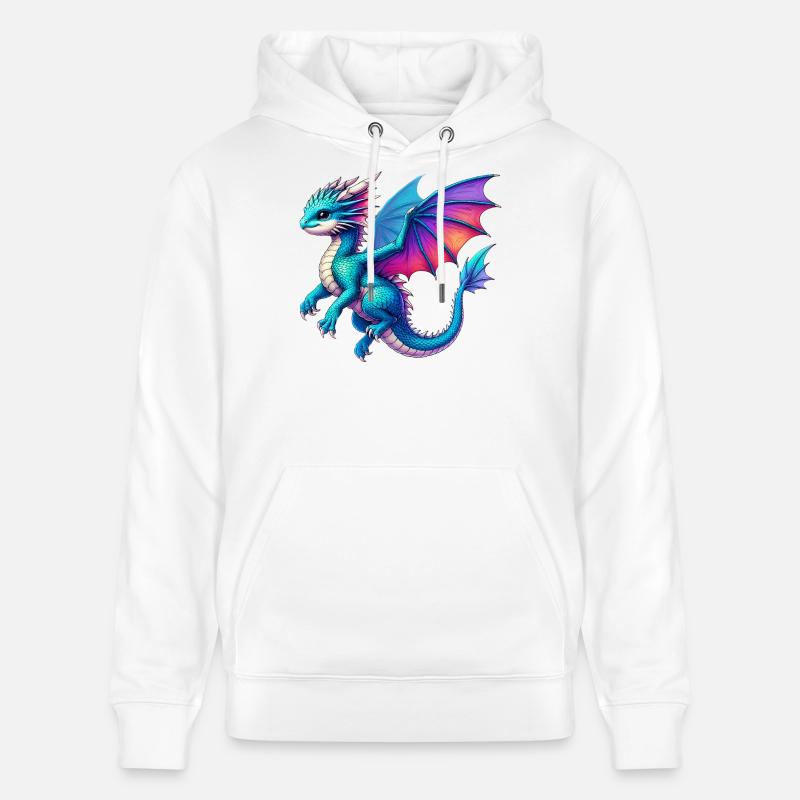 Drache - Stanley/Stella Unisex Bio-Hoodie CRUISER - Weiß