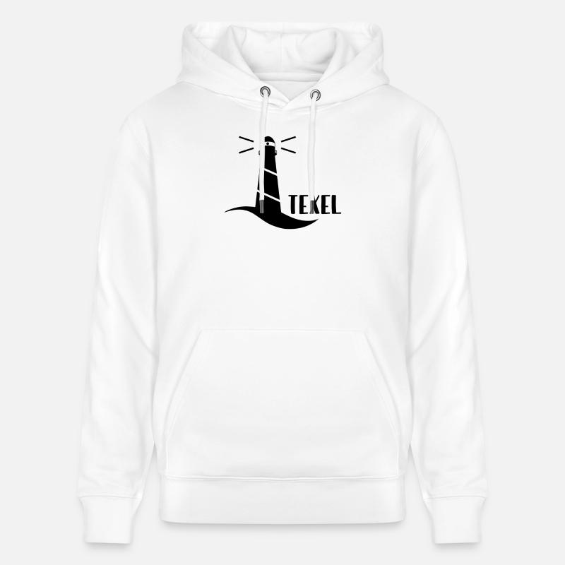 Phare Texel (noir) - Sweat à capuche bio CRUISER Stanley/Stella Unisexe - blanc