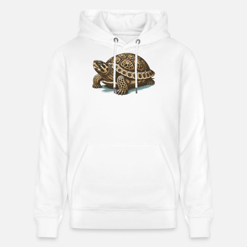 Tortue - Sweat à capuche bio CRUISER Stanley/Stella Unisexe - blanc