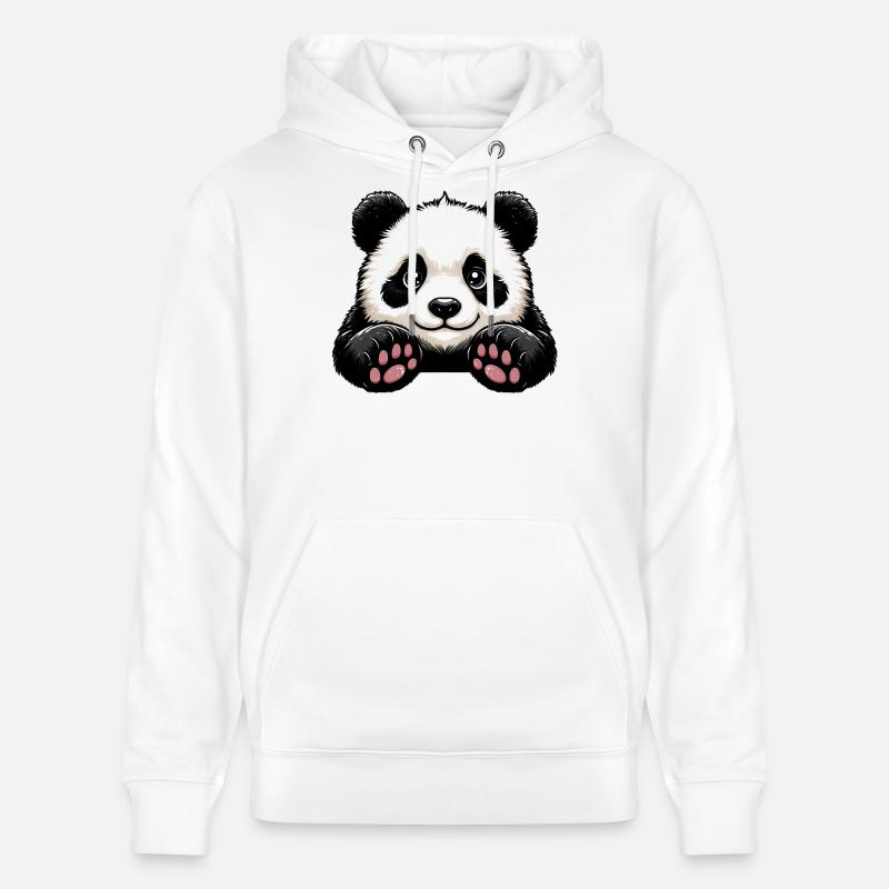 Panda - Sweat à capuche bio CRUISER Stanley/Stella Unisexe - blanc