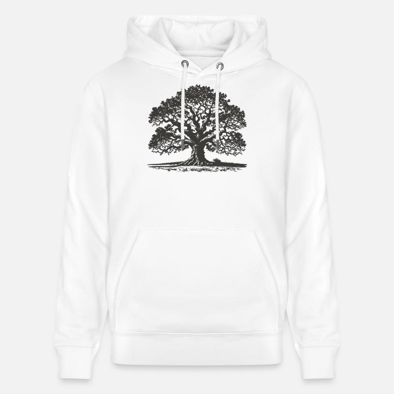 Chêne - Sweat à capuche bio CRUISER Stanley/Stella Unisexe - blanc