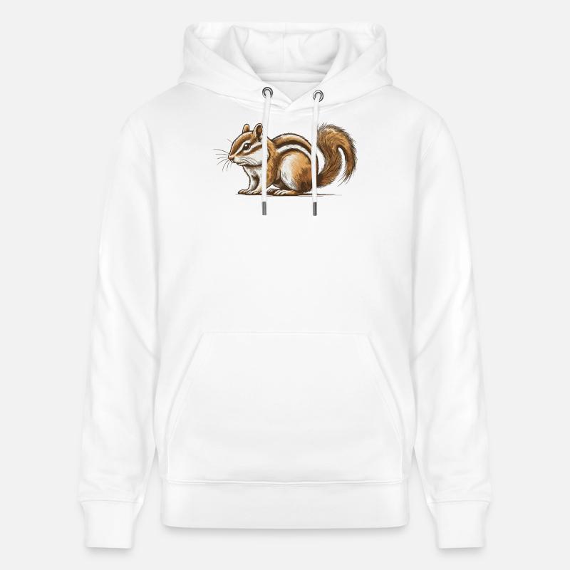 Streifenhörnchen - Stanley/Stella Unisex Bio-Hoodie CRUISER  - Weiß