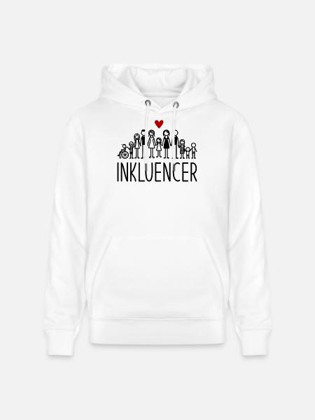 Inkluencer - Stanley/Stella Unisex Bio-Hoodie CRUISER - Weiß