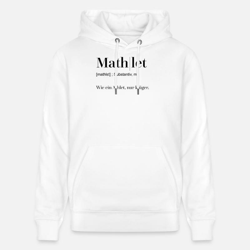Dictionnaire Mathlet - Sweat à capuche bio CRUISER Stanley/Stella Unisexe - blanc
