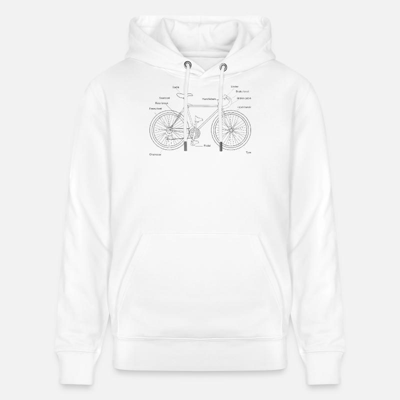 Le design a besoin d’image - Sweat à capuche bio CRUISER Stanley/Stella Unisexe - blanc