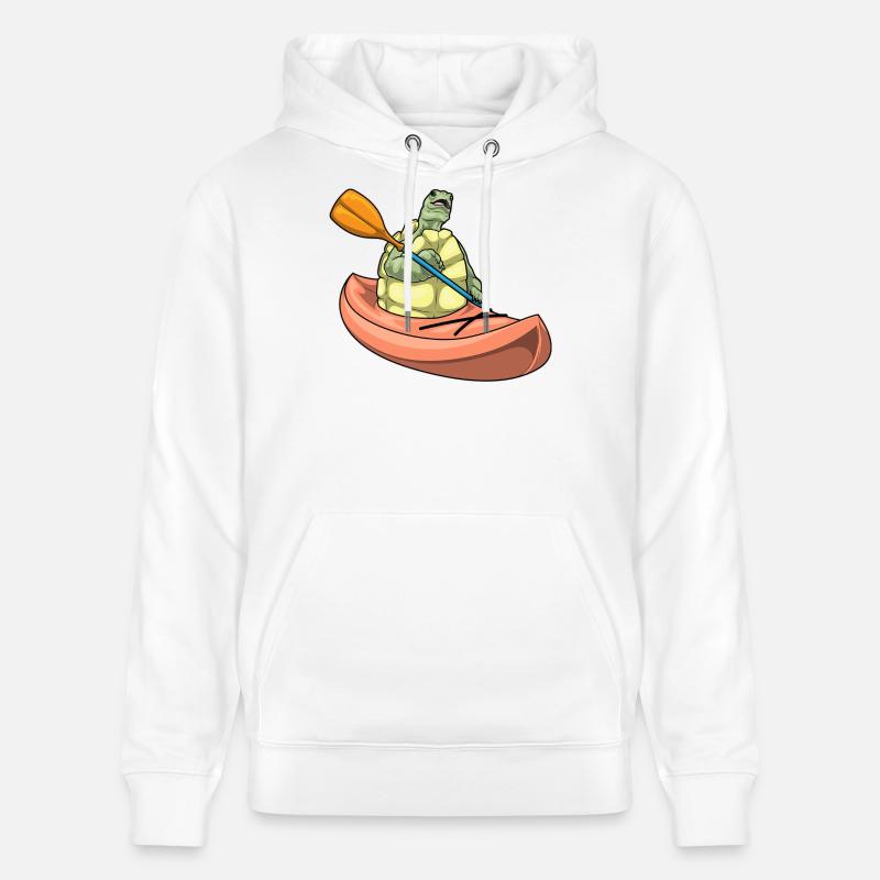 Kayak tortue - Sweat à capuche bio CRUISER Stanley/Stella Unisexe - blanc