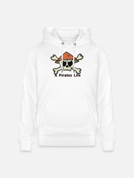 A Pirates Life logo - Stanley/Stella Unisex Bio-Hoodie CRUISER  - Weiß