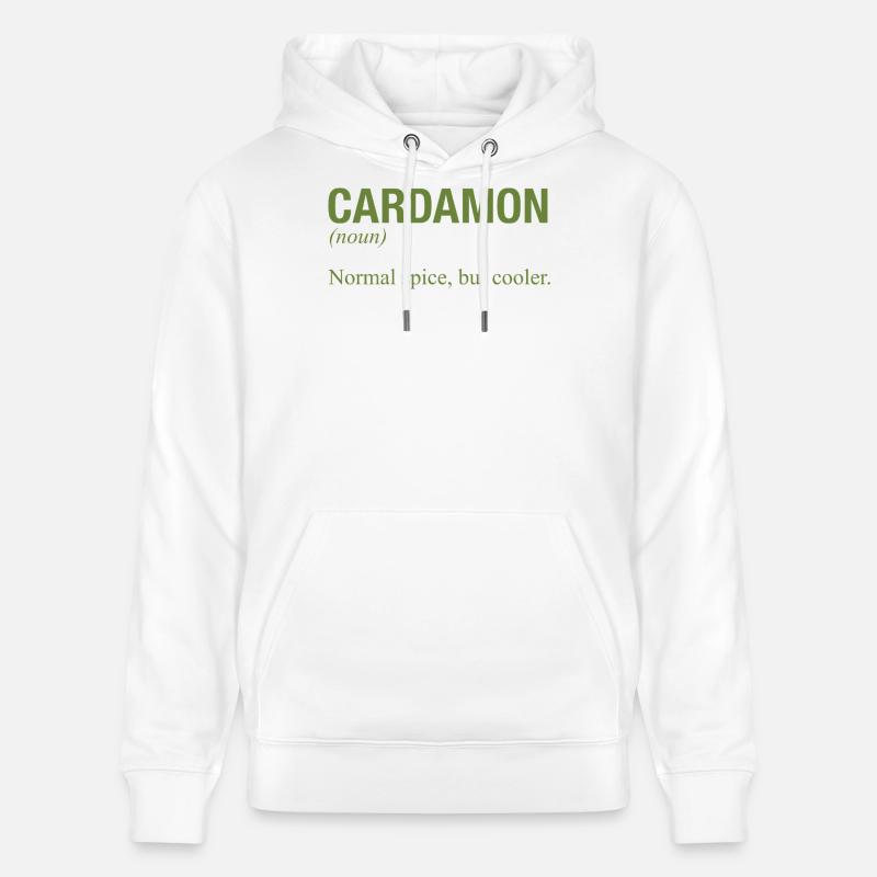 CARDAMON Cardamome - Sweat à capuche bio CRUISER Stanley/Stella Unisexe - blanc