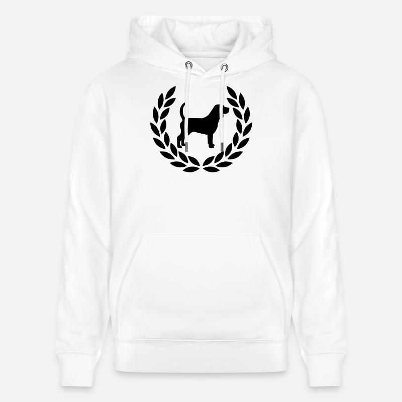 Beagle avec couronne de laurier - Sweat à capuche bio CRUISER Stanley/Stella Unisexe - blanc