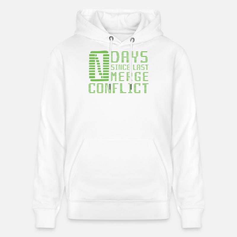 Merge Conflict Software Developer Entwickler Geek - Stanley/Stella Unisex Bio-Hoodie CRUISER  - Weiß