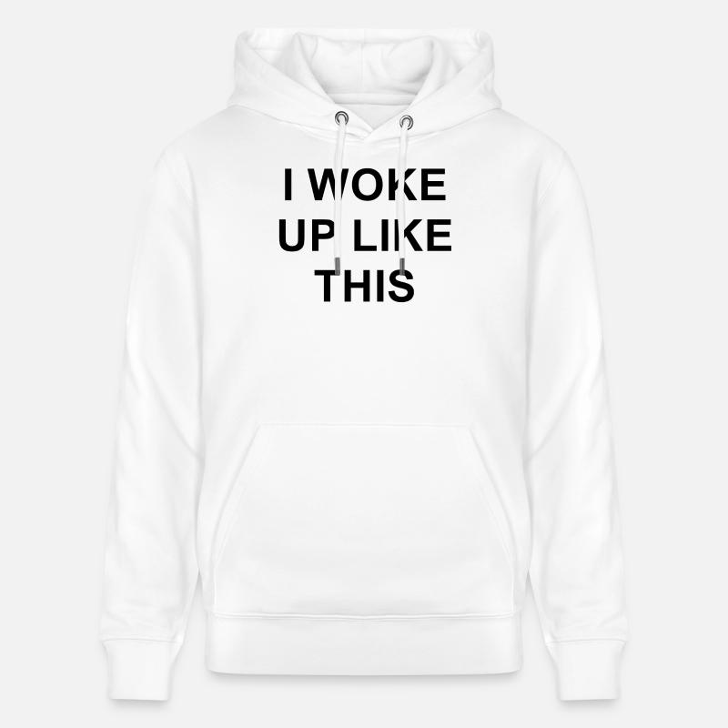 Conception d’impression géométrique abstraite - Sweat à capuche bio CRUISER Stanley/Stella Unisexe - blanc