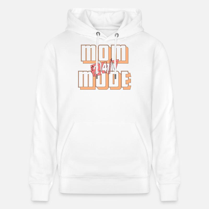 Mode maman 24h/24 et 7j/7 - Sweat à capuche bio CRUISER Stanley/Stella Unisexe - blanc