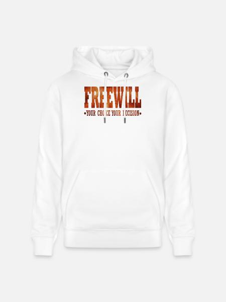 FreeWill - Stanley/Stella CRUISER Unisex Organic Hoodie - white