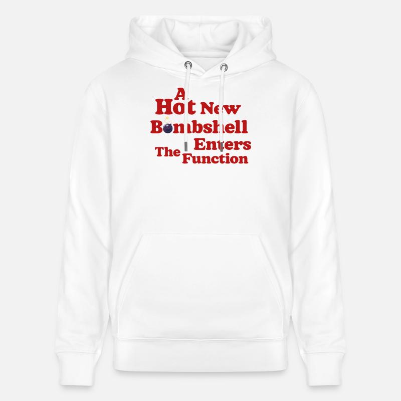 Bombshell at the Function - Stanley/Stella CRUISER Unisex Organic Hoodie - white