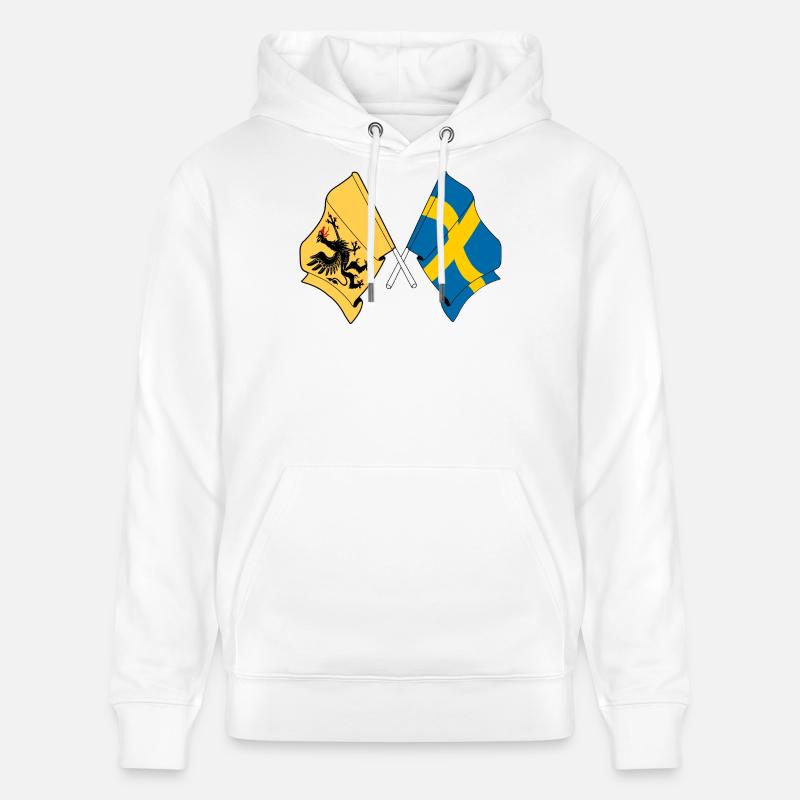 Södermanland et la Suède – Une fierté - Sweat à capuche bio CRUISER Stanley/Stella Unisexe - blanc