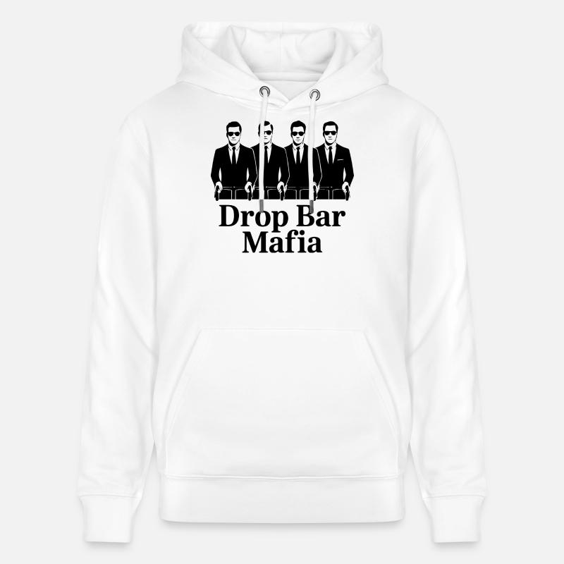 Drop Bar Mafia – Cyclisme rétro - Sweat à capuche bio CRUISER Stanley/Stella Unisexe - blanc