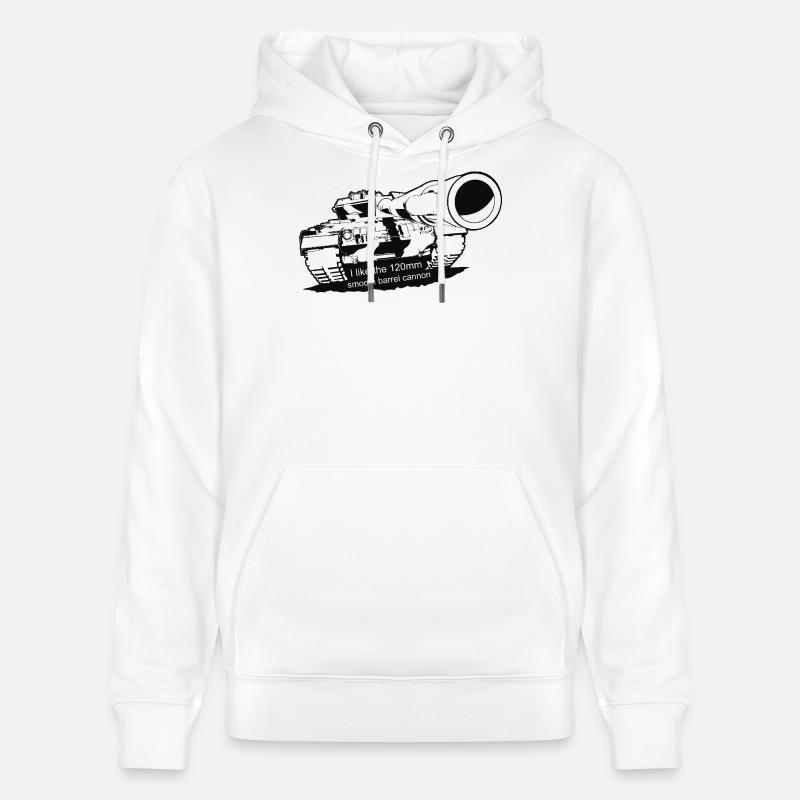 Léopard - Sweat à capuche bio CRUISER Stanley/Stella Unisexe - blanc