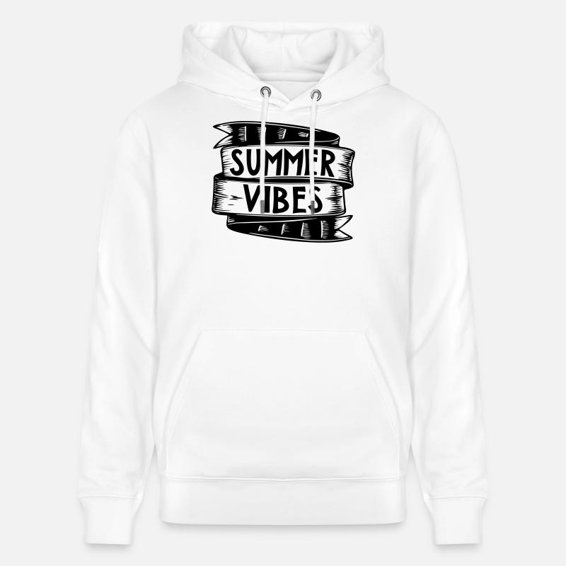 Ambiance estivale | Graphique vectoriel - Sweat à capuche bio CRUISER Stanley/Stella Unisexe - blanc