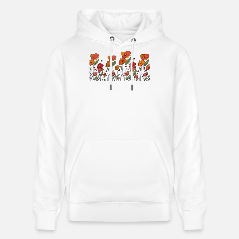 Mohnborte - Stanley/Stella Unisex Bio-Hoodie CRUISER  - Weiß