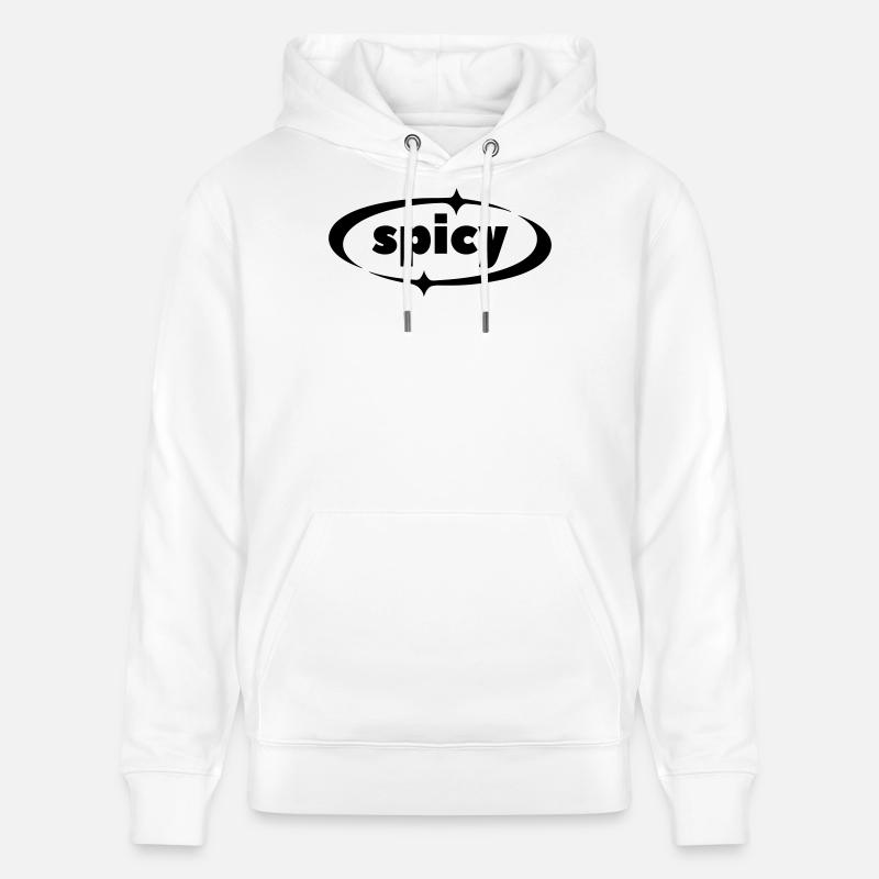 Spicy Statement – Y2K Textlogo mit Sternakzenten - Stanley/Stella Unisex Bio-Hoodie CRUISER - Weiß