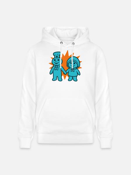 Chef sucré - Sweat à capuche bio CRUISER Stanley/Stella Unisexe - blanc