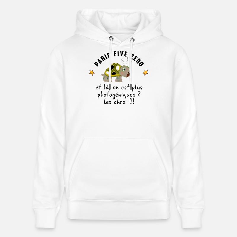 Paris_five_zero - Sweat à capuche bio CRUISER Stanley/Stella Unisexe - blanc