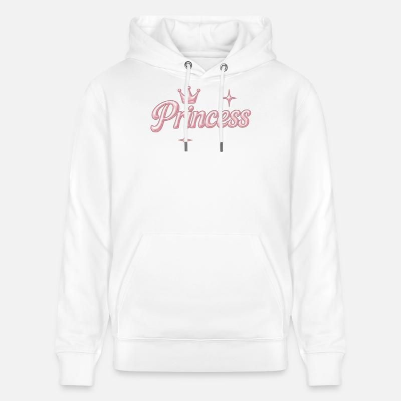 Prinzessin / Princesse / Chrome Y2K Design - Sweat à capuche bio CRUISER Stanley/Stella Unisexe - blanc