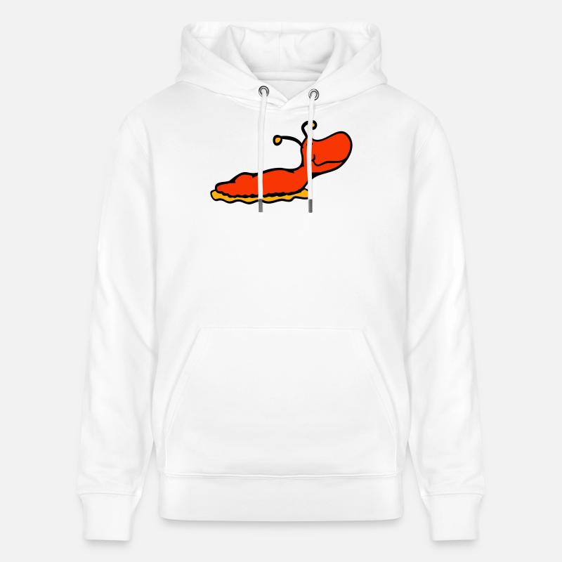 L'escargot limace sans coquille sourit - Sweat à capuche bio CRUISER Stanley/Stella Unisexe - blanc