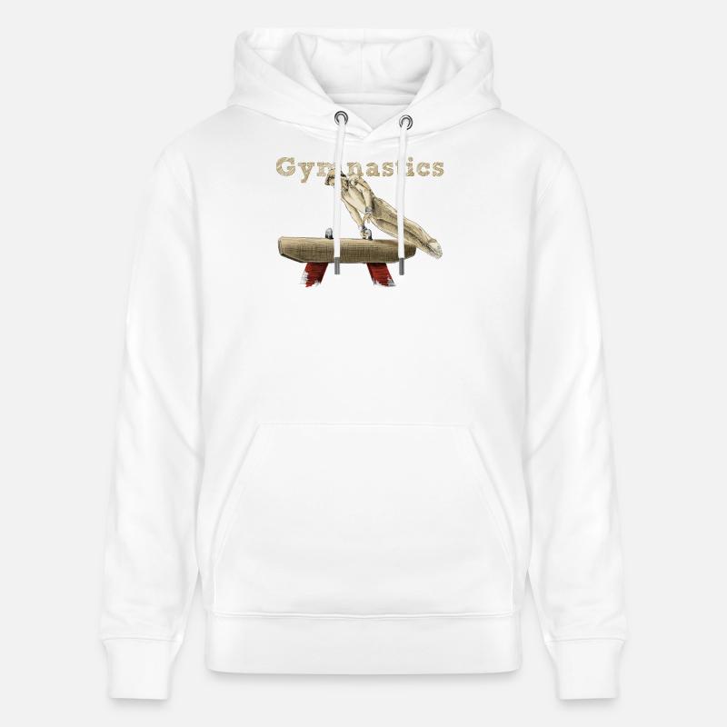 Cheval d'arçons - Sweat à capuche bio CRUISER Stanley/Stella Unisexe - blanc