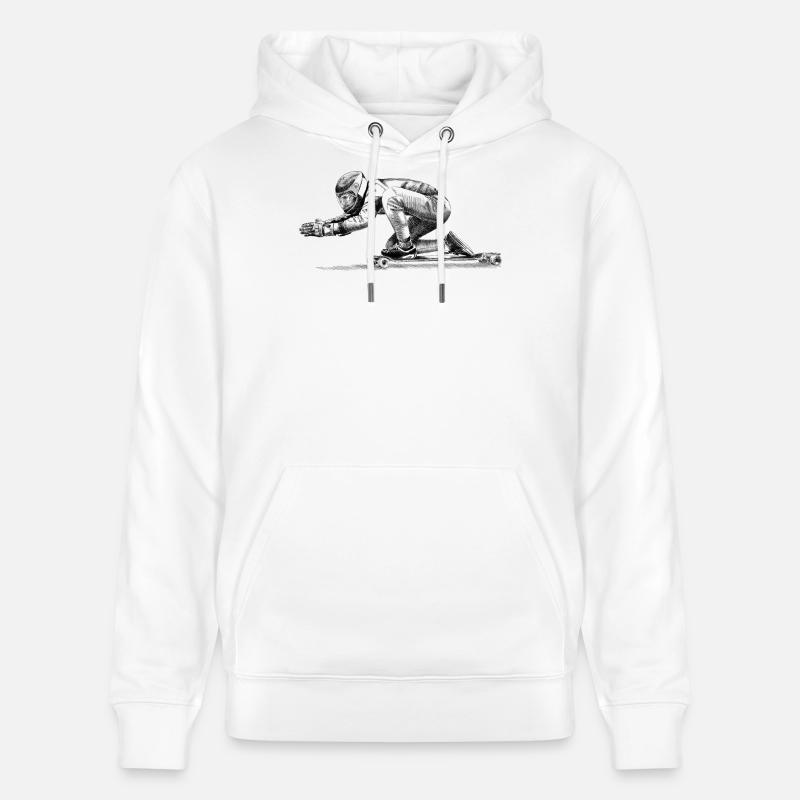 Longboard - Sweat à capuche bio CRUISER Stanley/Stella Unisexe - blanc