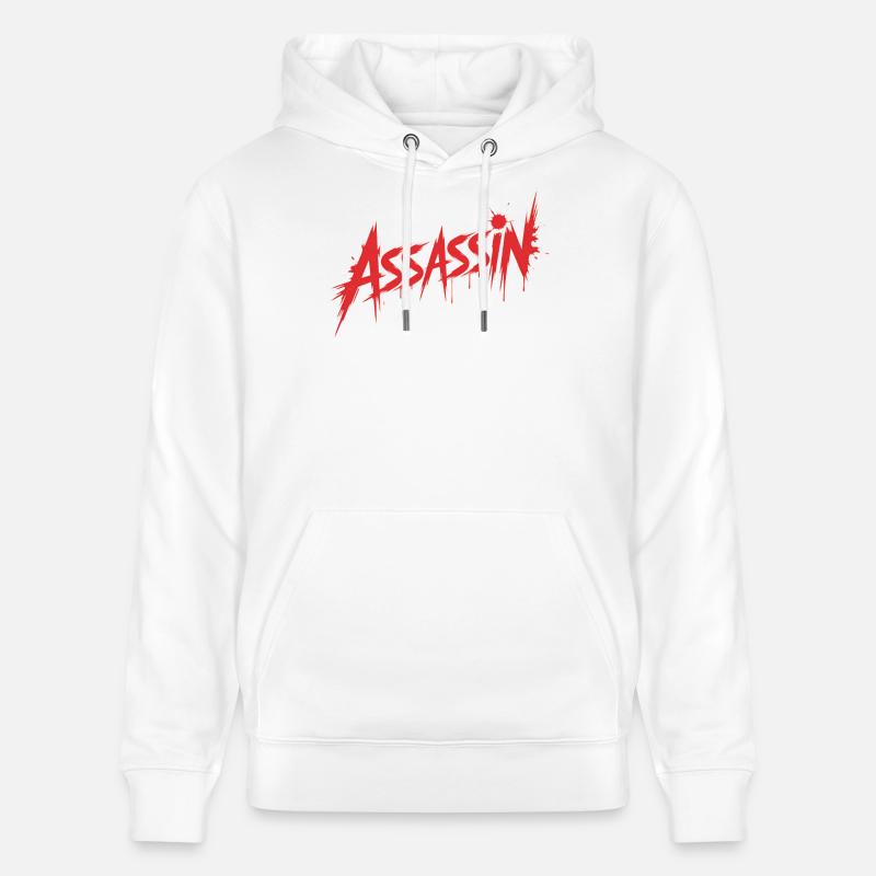 Assassin - Conception de sang tueur - Sweat à capuche bio CRUISER Stanley/Stella Unisexe - blanc