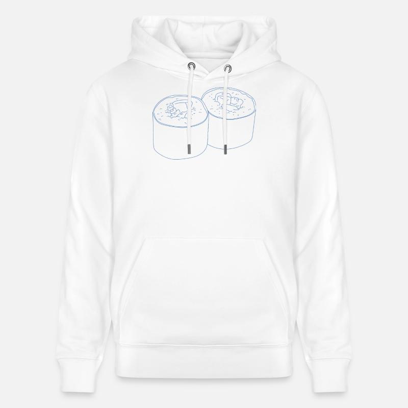 Conception de sushis - Sweat à capuche bio CRUISER Stanley/Stella Unisexe - blanc