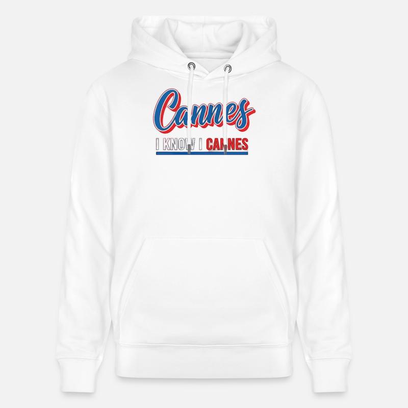 I know I Cannes Retro Design - Stanley/Stella Unisex Bio-Hoodie CRUISER  - Weiß