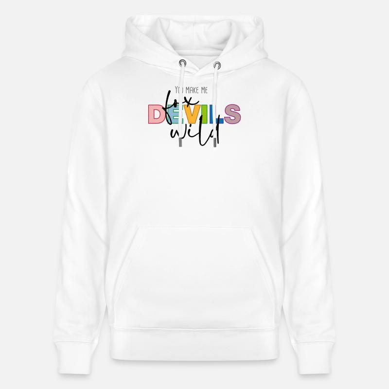You make me fox devils wild - Stanley/Stella Unisex Bio-Hoodie CRUISER  - Weiß