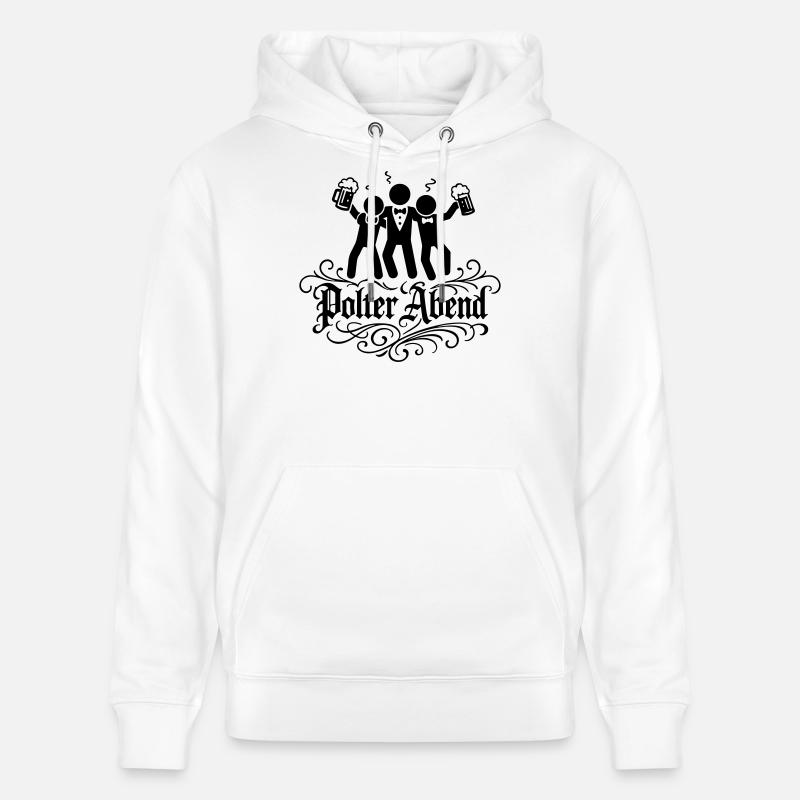 Polterabend Bräutigam Party - Stanley/Stella Unisex Bio-Hoodie CRUISER - Weiß