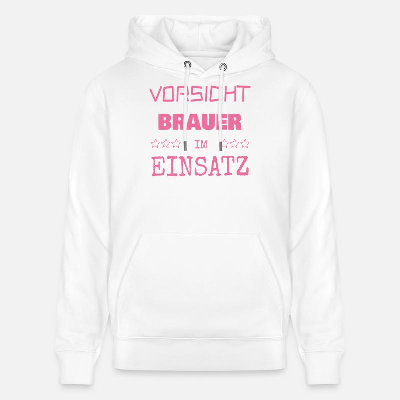 Brasseur comme vocation - Sweat à capuche bio CRUISER Stanley/Stella Unisexe - blanc