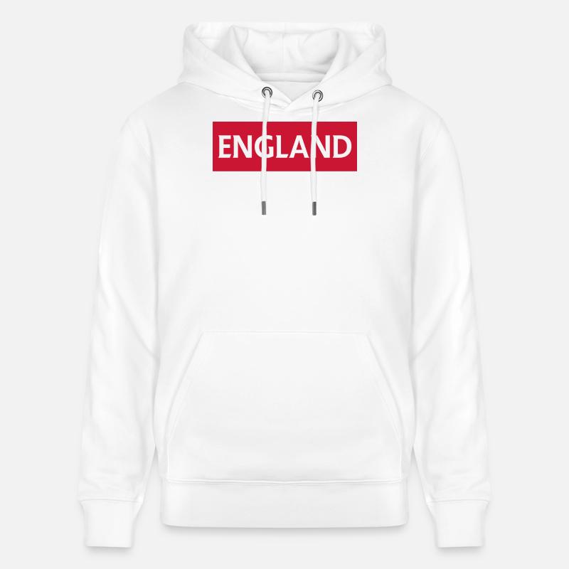 Conception de rotation du drapeau anglais - Sweat à capuche bio CRUISER Stanley/Stella Unisexe - blanc